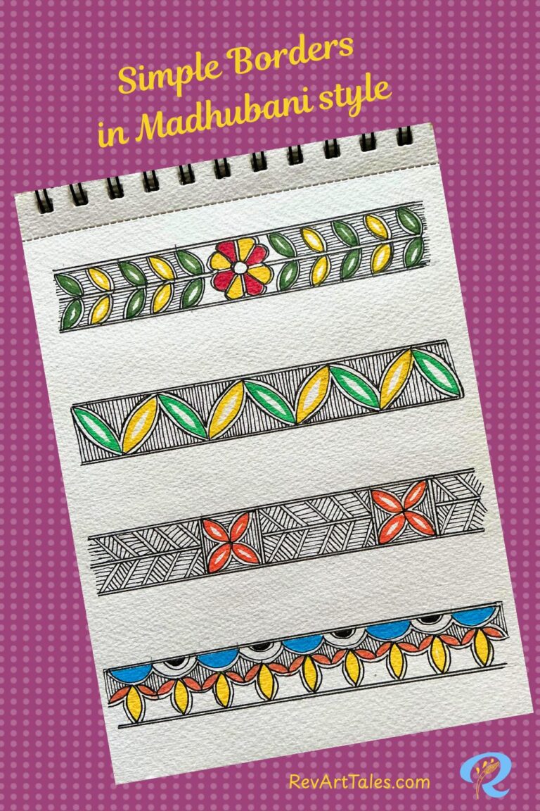 Simple Madhubani Borders